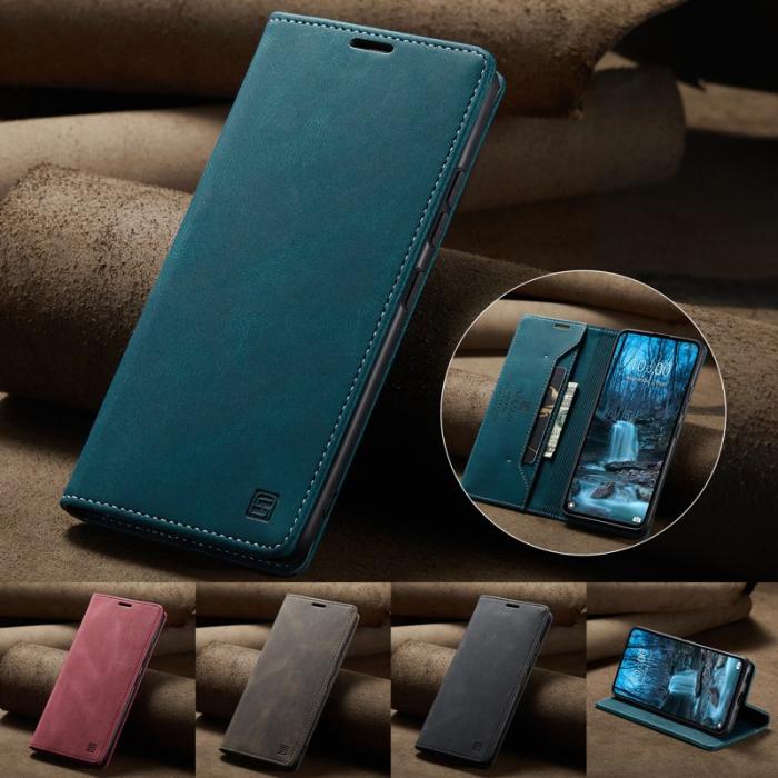 AUTSPACE - AUTSPACE Xiaomi 13T Pro Wallet Fodral Äkta läder - Blå