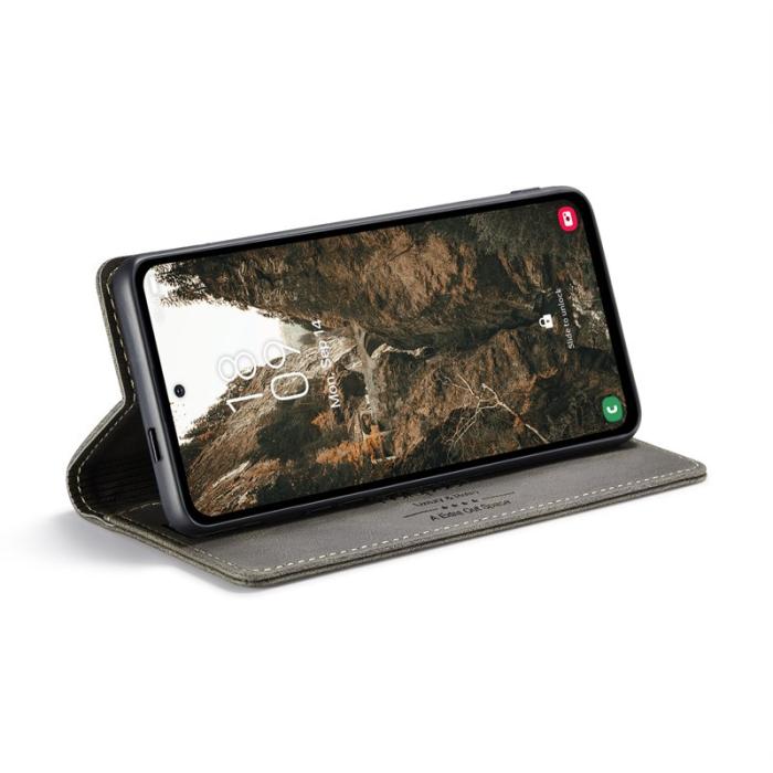 AUTSPACE - AUTSPACE Xiaomi 14 Pro Wallet Fodral Äkta läder - Kaffe