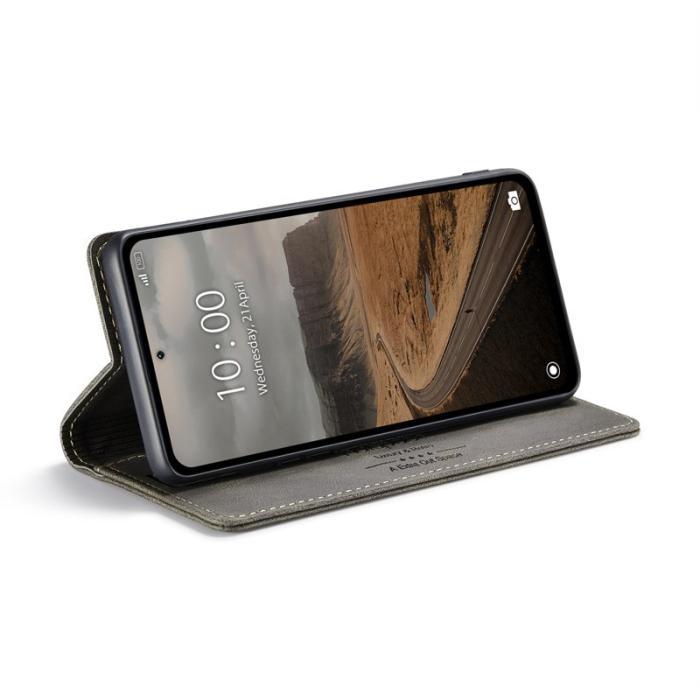 AUTSPACE - AUTSPACE Xiaomi 14 Wallet Fodral Äkta läder - Kaffe