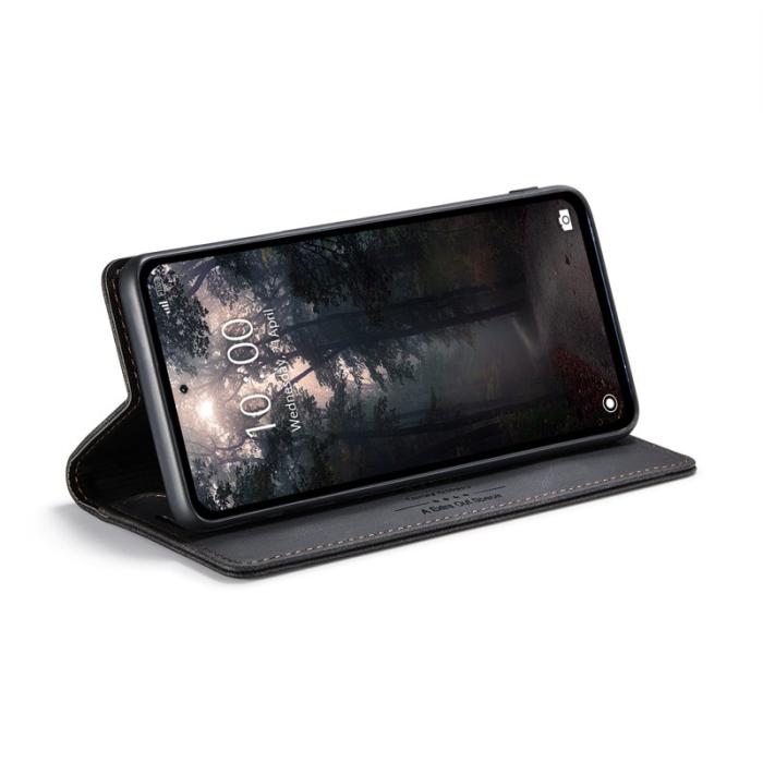 AUTSPACE - AUTSPACE Xiaomi 14 Wallet Fodral Äkta läder - Svart