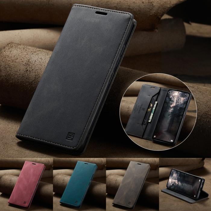 AUTSPACE - AUTSPACE Xiaomi 14 Wallet Fodral Äkta läder - Svart