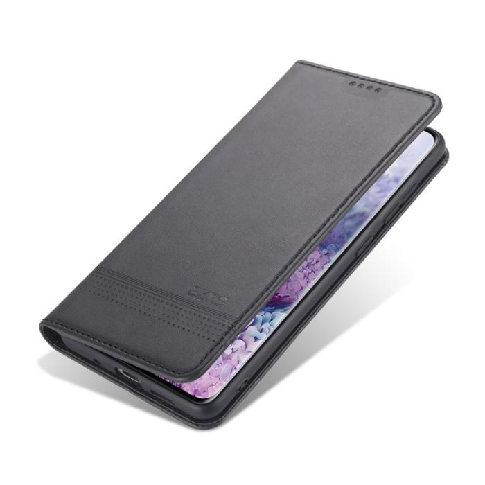 AZNS - AZNS Auto-absorbed Leather Wallet Fodral för Samsung Galaxy S20 FE - Svart