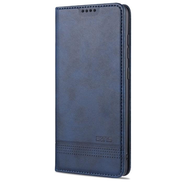 AZNS - AZNS Auto-absorbed Leather Wallet Fodral Samsung Galaxy S20 FE - Blå