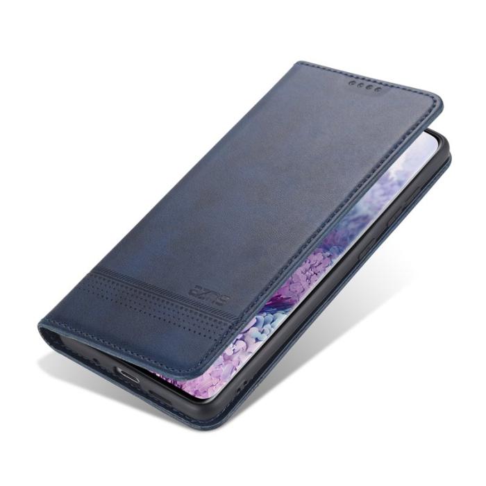 AZNS - AZNS Auto-absorbed Leather Wallet Fodral Samsung Galaxy S20 FE - Blå