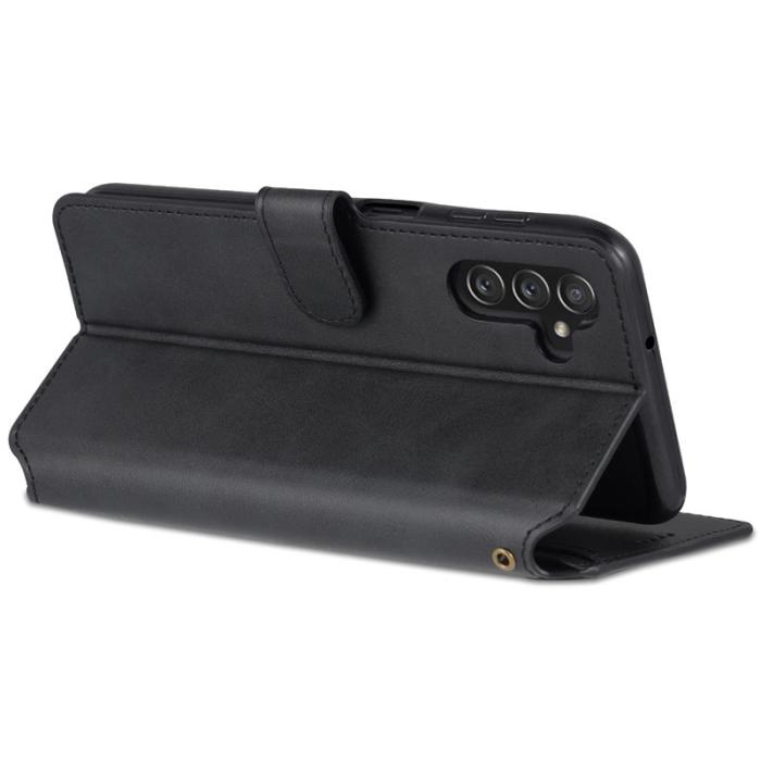 AZNS - AZNS Book Stand Fodral PU Läder - Svart - Samsung Galaxy A13/A04s