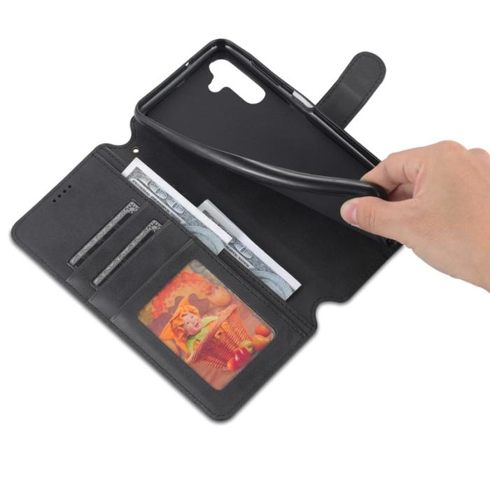 AZNS - AZNS Book Stand Fodral PU Läder - Svart - Samsung Galaxy A13/A04s