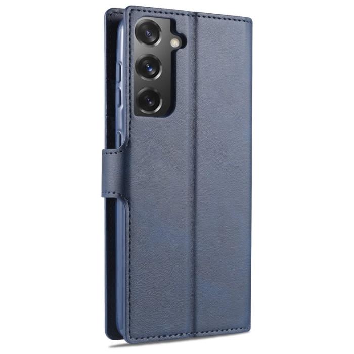 AZNS - AZNS Dual-sided Magnetic Clasp Fodral PU Läder - Blå