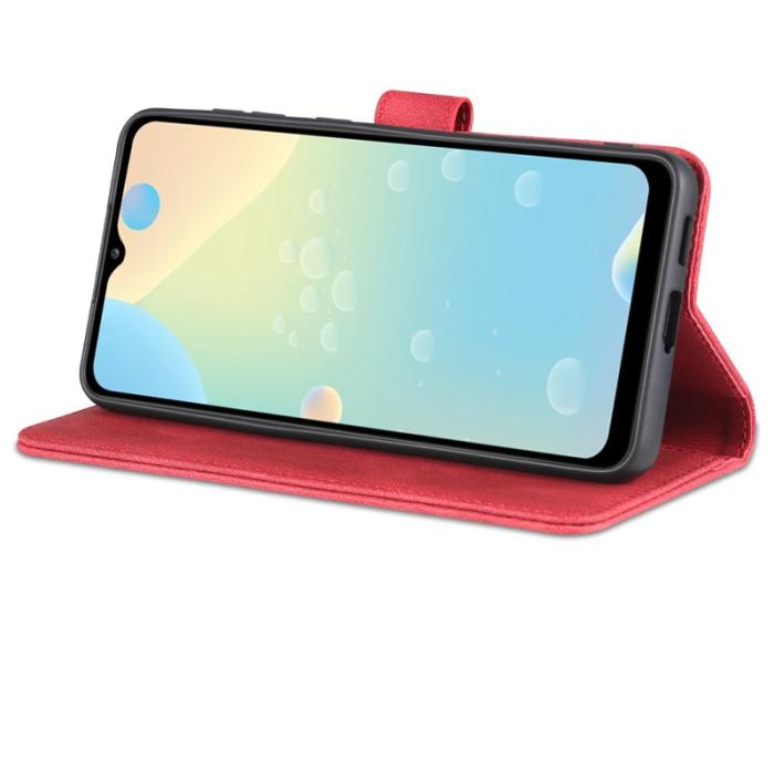 AZNS - AZNS Fodral Samsung Galaxy A53 5G PU Läder - Röd