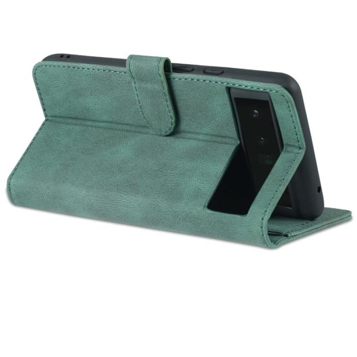 AZNS - AZNS Google Pixel 6 Fodral TPU+PU Läder - Grön