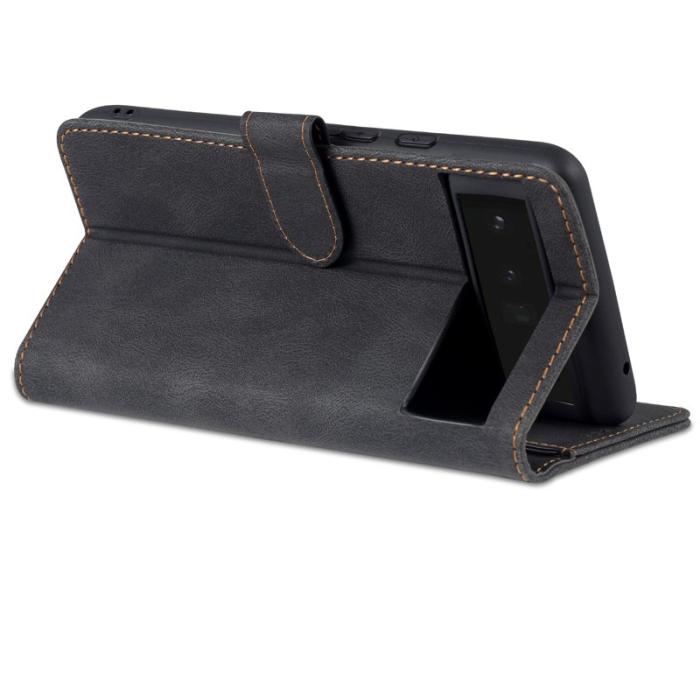 AZNS - AZNS Google Pixel 6 Fodral TPU+PU Läder - Svart