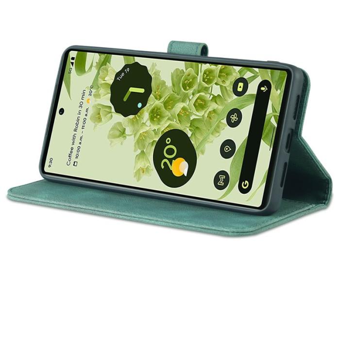 AZNS - AZNS Google Pixel 6 Pro Fodral TPU+PU Läder - Grön