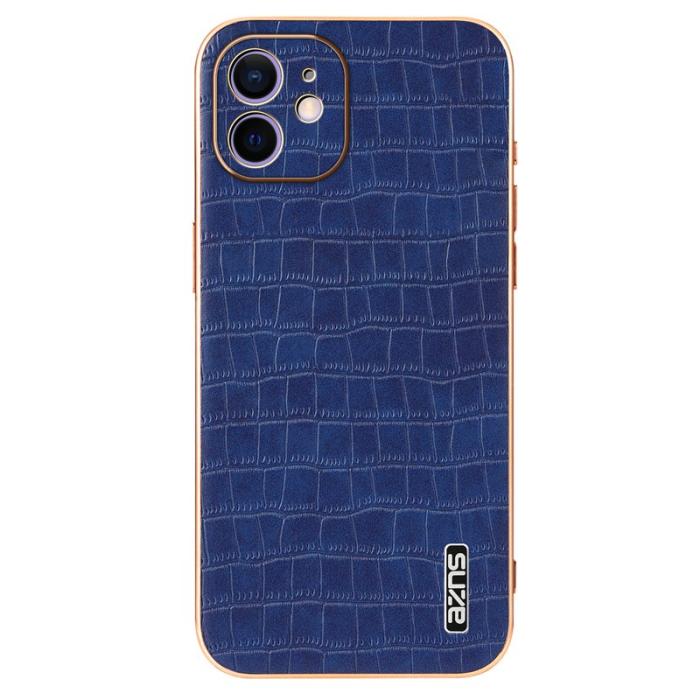 AZNS - AZNS iPhone 11 Fodral Anti-Drop Krokodiltextur PU+TPU - Blå