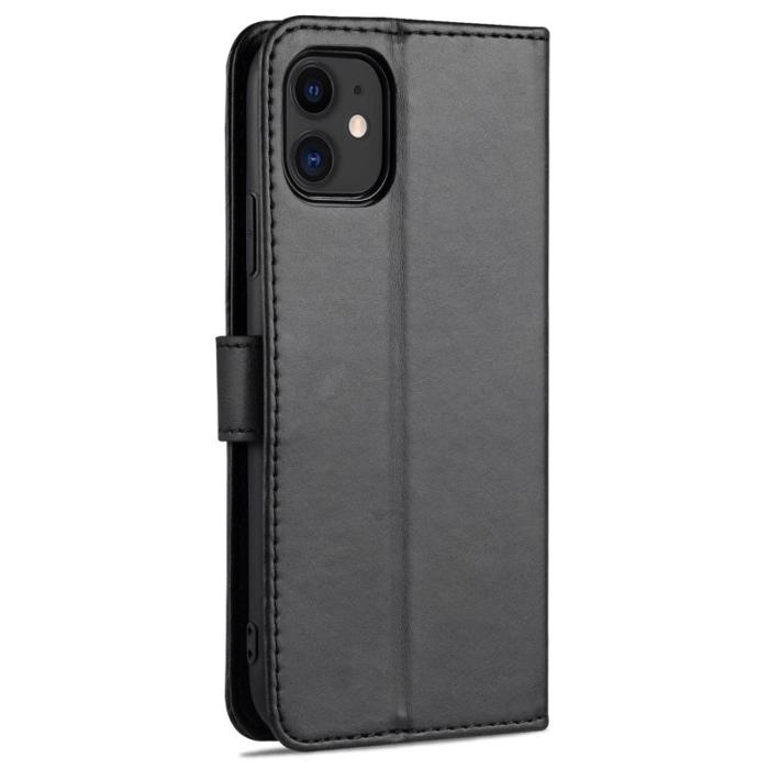AZNS - AZNS iPhone 12/12 Pro Skal i PU-läder - Svart