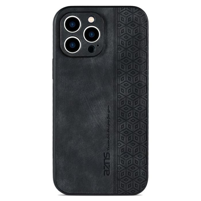 AZNS - AZNS iPhone 12 Pro Fodral - Anti-scratch PU Läder - Svart