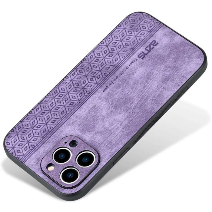 AZNS - AZNS iPhone 12 Pro Fodral i PU-läder och TPU - Lila
