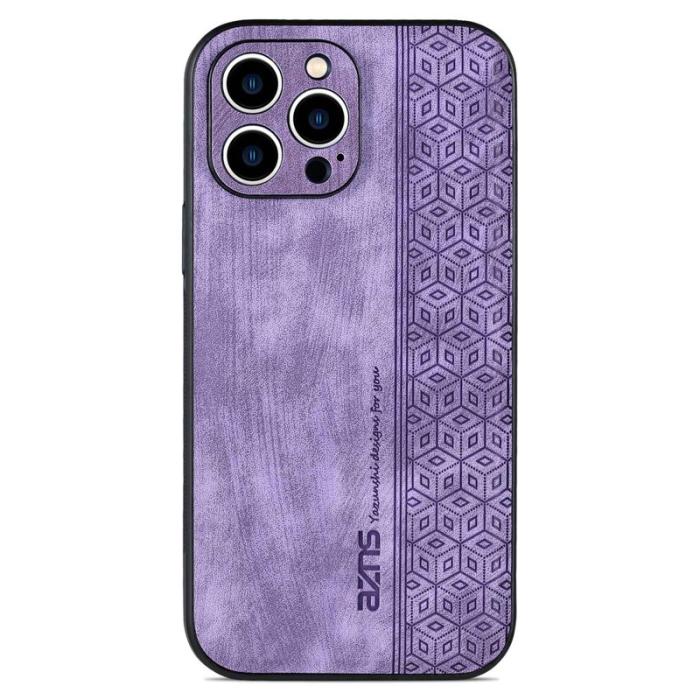 AZNS - AZNS iPhone 12 Pro Max Fodral Slim Fit PU Läder - Lila