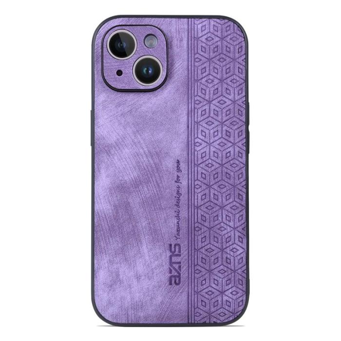 AZNS - AZNS iPhone 13 Fodral Dustproof PU Läder + TPU - Lila