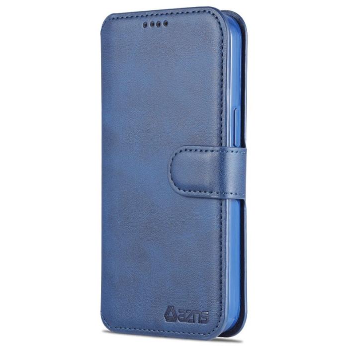 AZNS - AZNS iPhone 13 mini Fodral Äkta läder - Blå