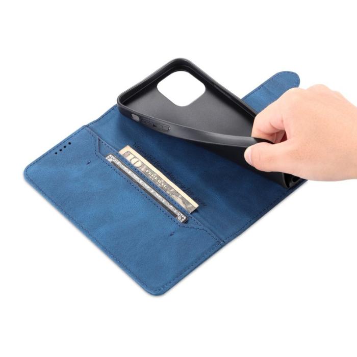 AZNS - AZNS iPhone 14 Fodral i PU-läder - Drop-proof - Blå