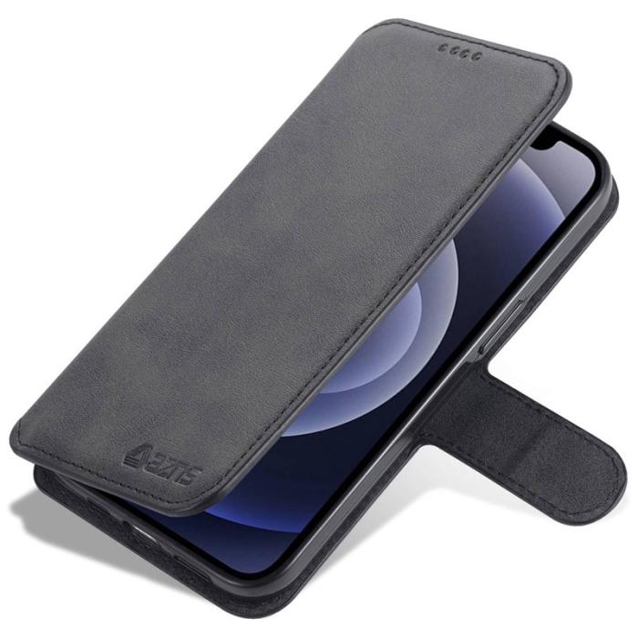 AZNS - AZNS iPhone 14 Fodral PU Läder - Svart