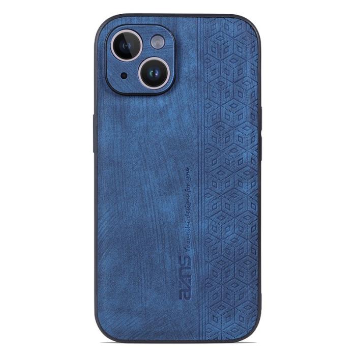 AZNS - AZNS iPhone 14 Fodral Ultra Slim Scratch-resistant PU Läder - Blå