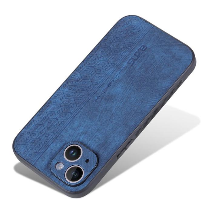 AZNS - AZNS iPhone 14 Fodral Ultra Slim Scratch-resistant PU Läder - Blå