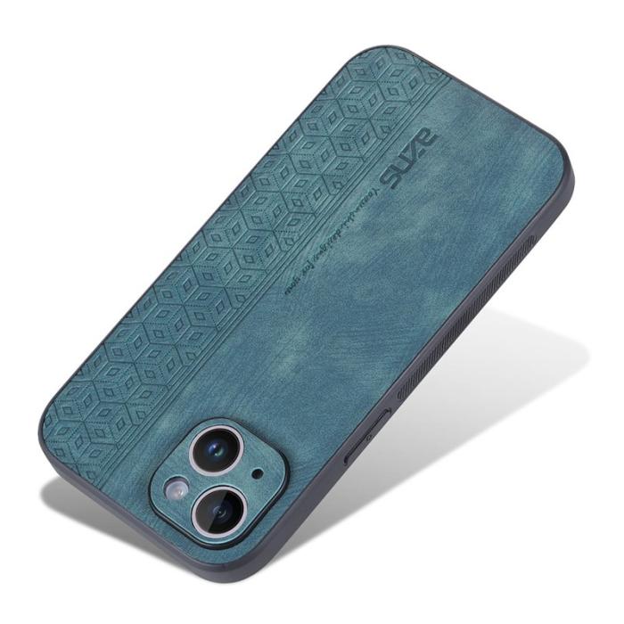 AZNS - AZNS iPhone 14 Fodral Ultra Slim Scratch-resistant PU Läder - Grön