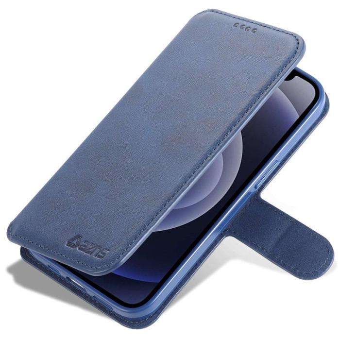 AZNS - AZNS iPhone 14 Plus Fodral PU Läder - Ställ, Blå