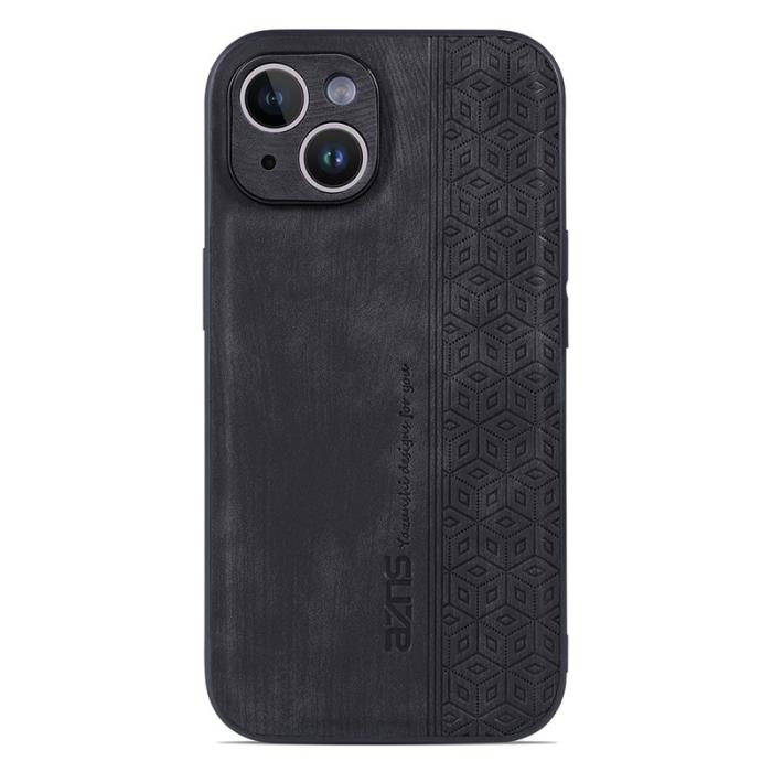 AZNS - AZNS iPhone 14 Plus Fodral - Scratch-resistant PU Läder - Svart