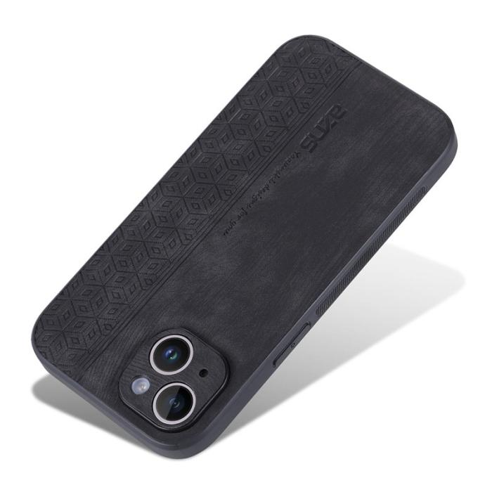 AZNS - AZNS iPhone 14 Plus Fodral - Scratch-resistant PU Läder - Svart