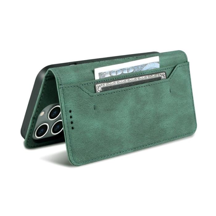 AZNS - AZNS iPhone 14 Pro Fodral i PU-läder - Grön