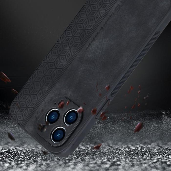 AZNS - AZNS iPhone 14 Pro Max Fodral - PU Läder - Lila