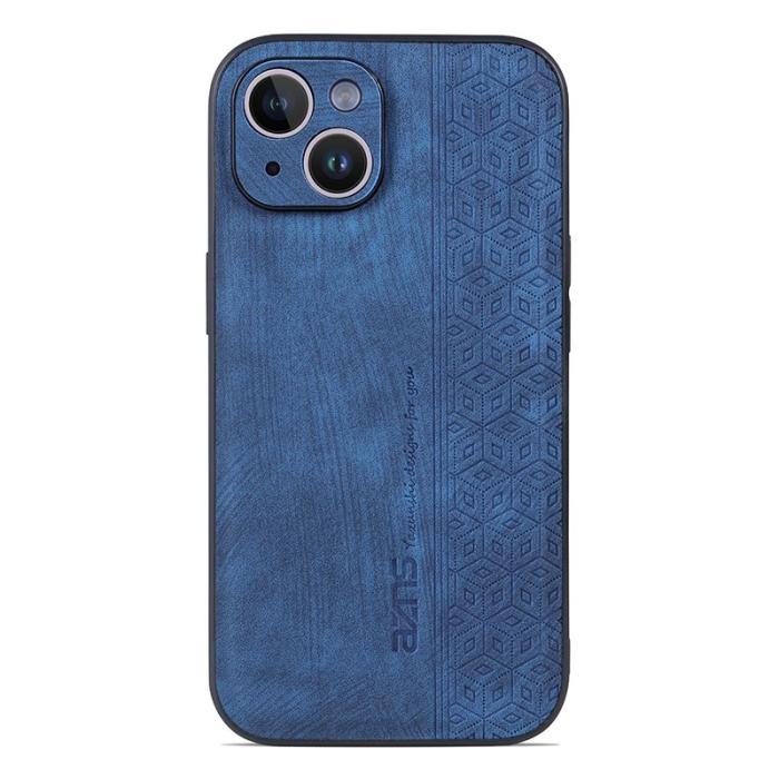 AZNS - AZNS iPhone 15 Plus Skal Anti-Scratch PU Läder - Blå