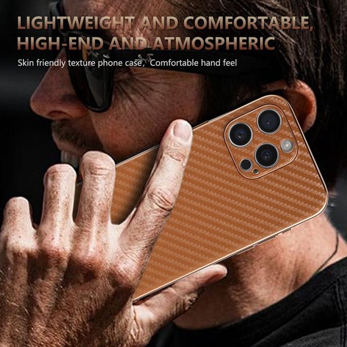 AZNS - AZNS iPhone 15 Pro Fodral Electroplating PU+TPU - Svart