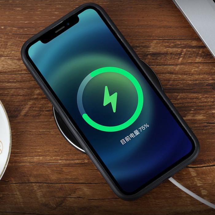 AZNS - AZNS iPhone 15 Pro Fodral PU Läder - Blå