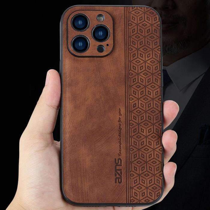 AZNS - AZNS iPhone 15 Pro Fodral PU Läder - Dammskyddande - Grön