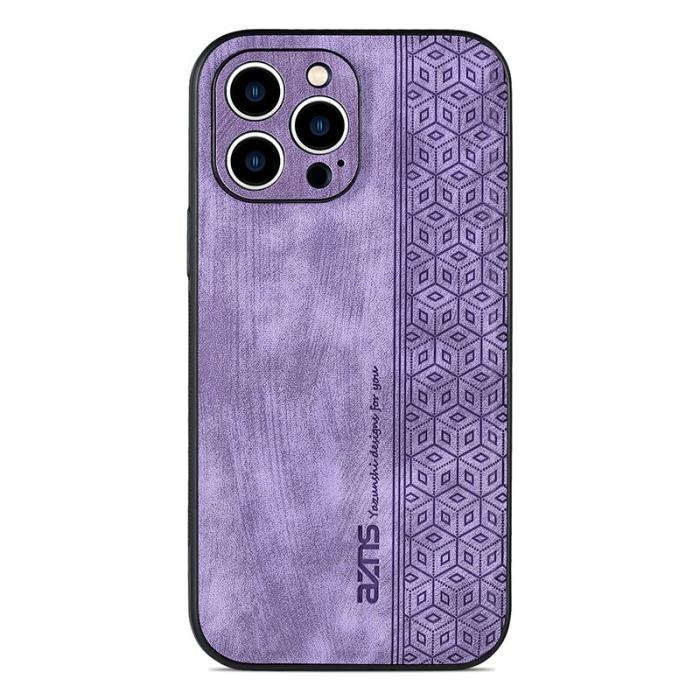 AZNS - AZNS iPhone 15 Pro Fodral PU Läder - Dammskyddande - Lila