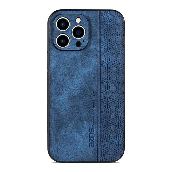 AZNS - AZNS iPhone 15 Pro Max Fodral PU Läder - Blå