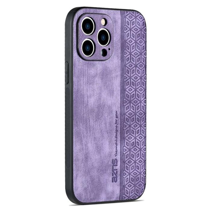 AZNS - AZNS iPhone 16 Pro Max Fodral Anti-Drop PU Läder - Lila
