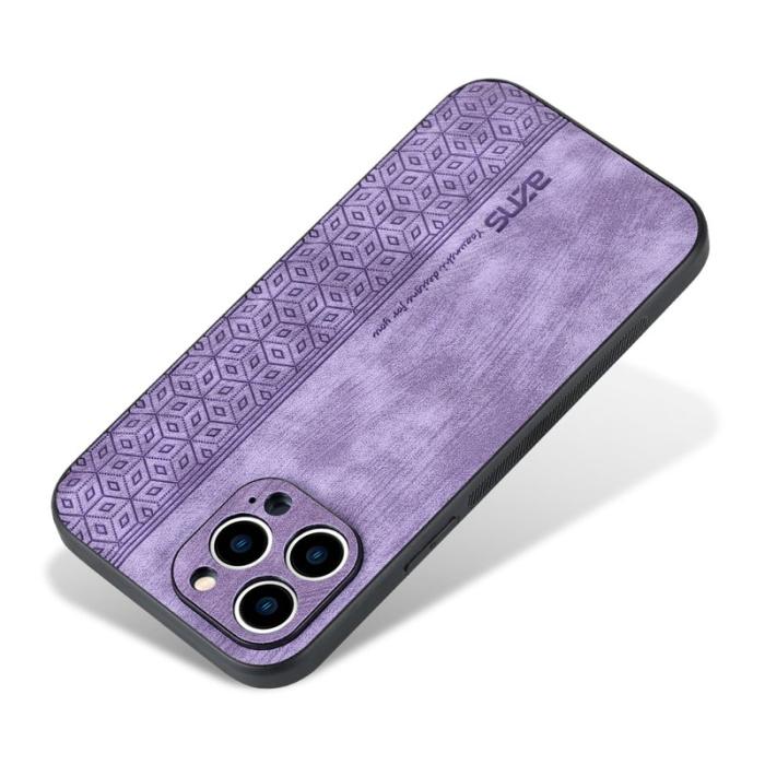 AZNS - AZNS iPhone 16 Pro Max Fodral Anti-Drop PU Läder - Lila
