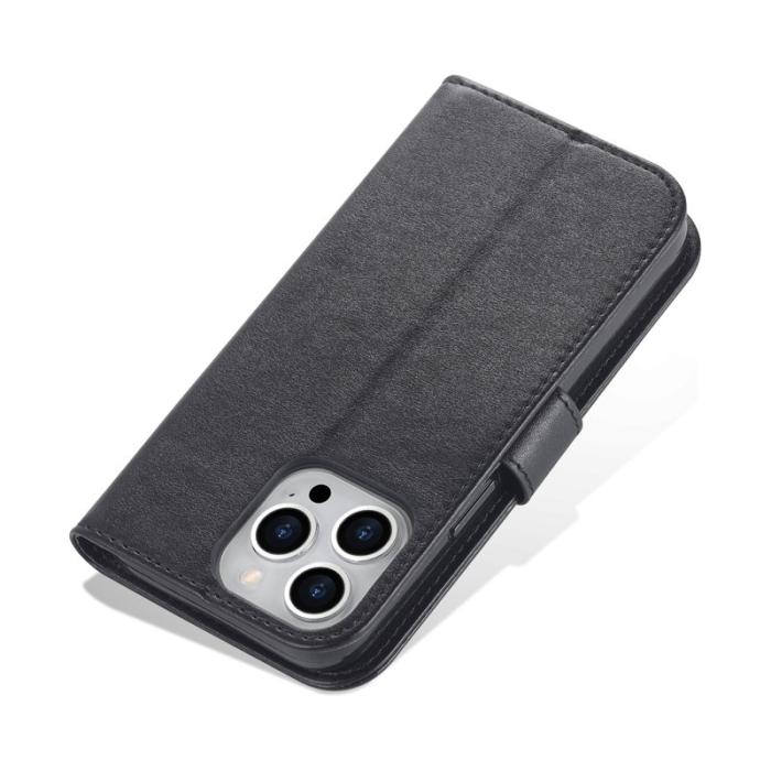 AZNS - AZNS iPhone 16 Pro Max Fodral i PU-läder - Svart