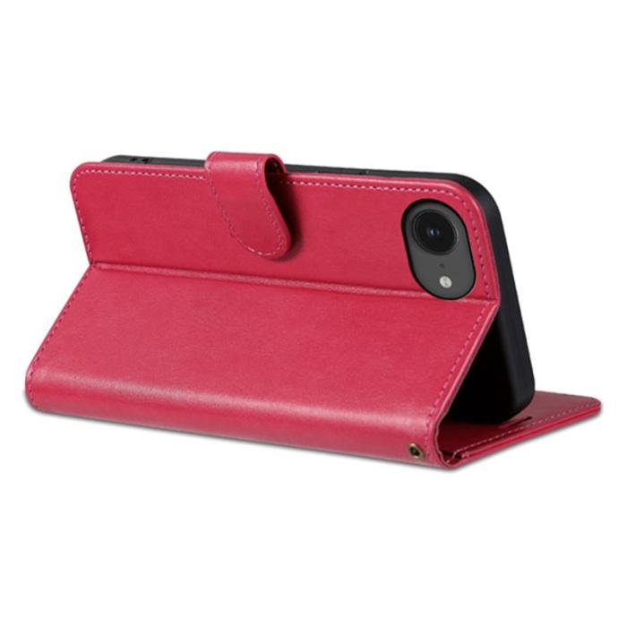 AZNS - AZNS iPhone 16e Fodral Anti-Scratch Konstläder - Röd