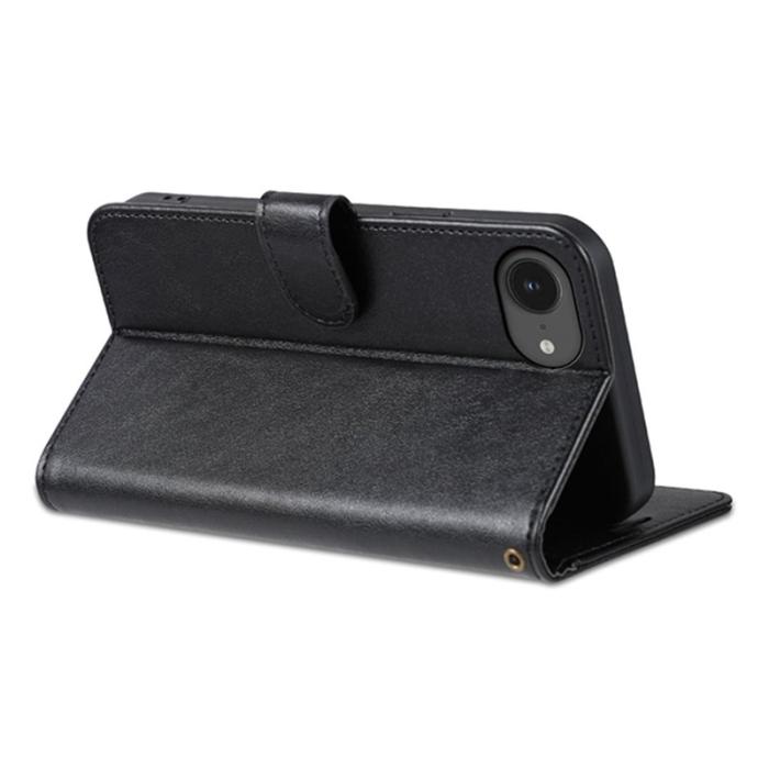 AZNS - AZNS iPhone 16e Fodral Anti-Scratch PU Läder - Svart