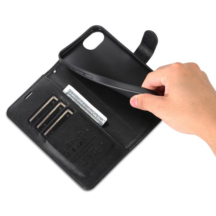 AZNS - AZNS iPhone 16e Fodral Anti-Scratch PU Läder - Svart