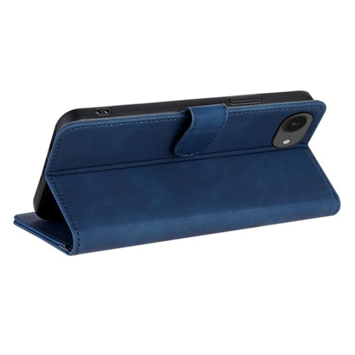 AZNS - AZNS iPhone 16e Fodral PU Läder Plånboksfodral - Blå