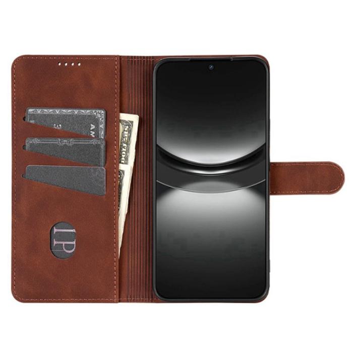 AZNS - AZNS iPhone 16e Fodral PU Läder Plånboksfodral - Brun