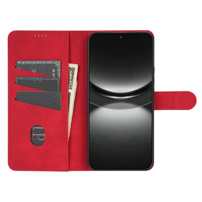 AZNS - AZNS iPhone 16e Fodral PU Läder Plånboksfodral - Röd