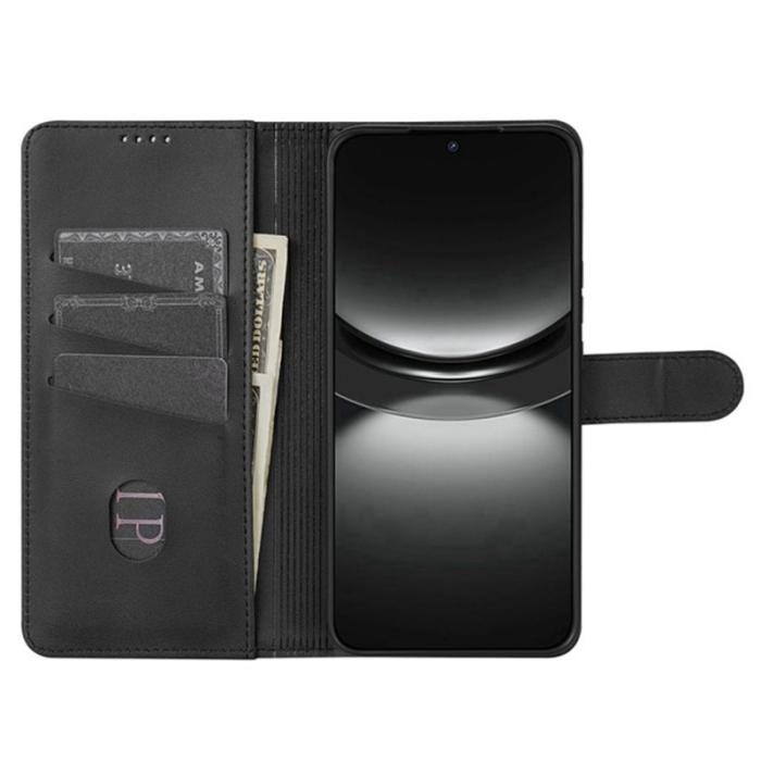 AZNS - AZNS iPhone 16e Fodral PU Läder Plånboksfodral - Svart