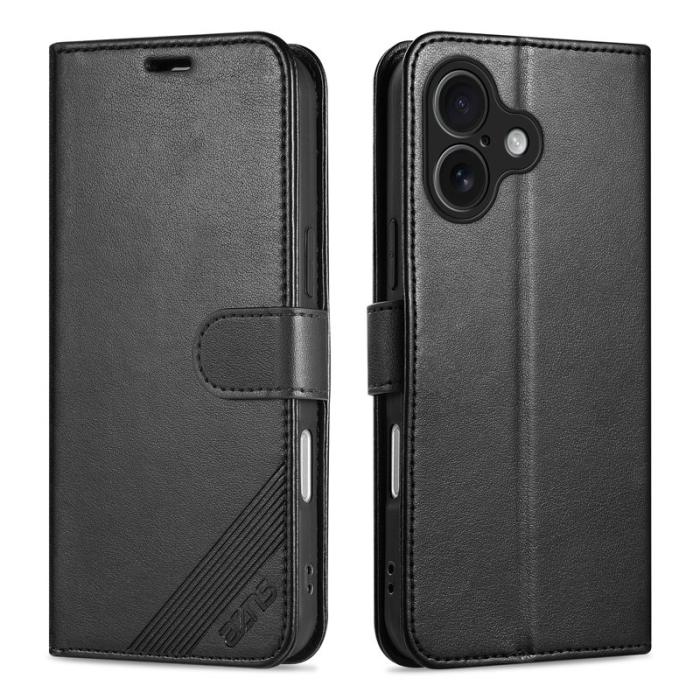 AZNS - AZNS iPhone 17 Fodral Anti-Scratch PU Läder - Svart