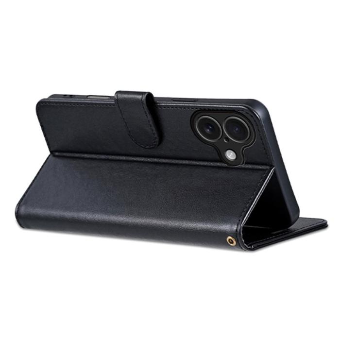 AZNS - AZNS iPhone 17 Fodral Anti-Scratch PU Läder - Svart